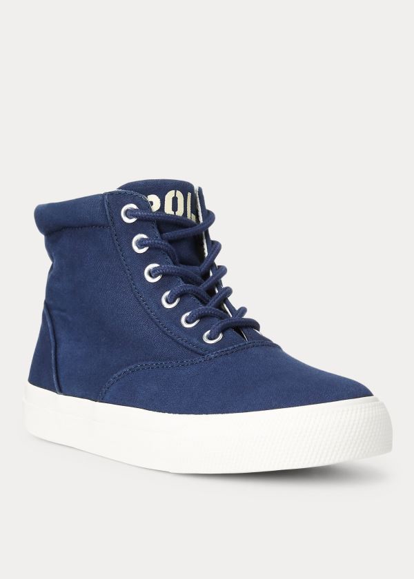 Ralph Lauren Bryn High-Top Sneakers Tmavě Blankyt | se31vKyx