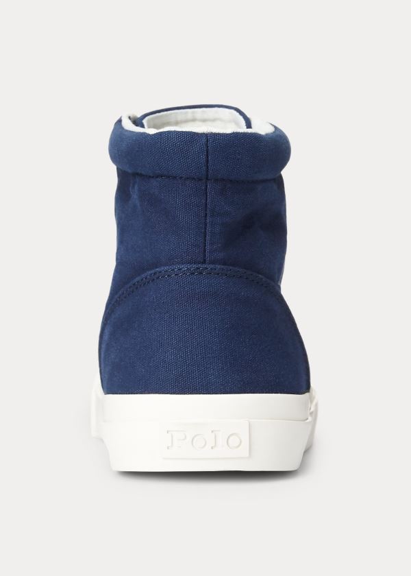 Ralph Lauren Bryn High-Top Sneakers Tmavě Blankyt | se31vKyx