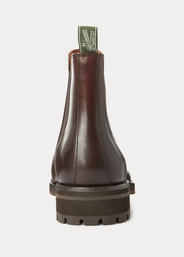 Ralph Lauren Bryson Læder Chelsea Boot Hnědé | OxWi5i8n
