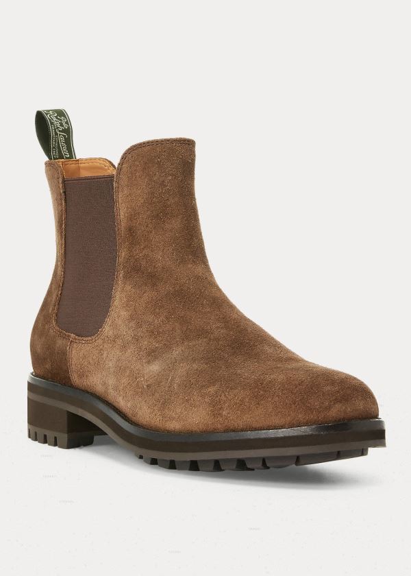 Ralph Lauren Bryson Semišové Chelsea Boot Hnědé | NCTEX2Hq