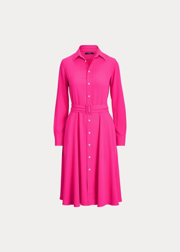 Ralph Lauren Buckled Shirtdress Růžové | wwVgXzQA