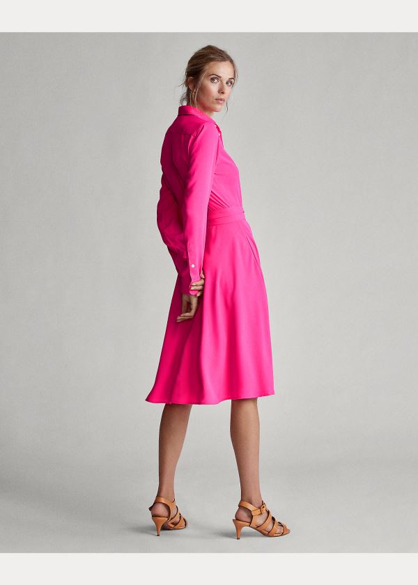 Ralph Lauren Buckled Shirtdress Růžové | wwVgXzQA