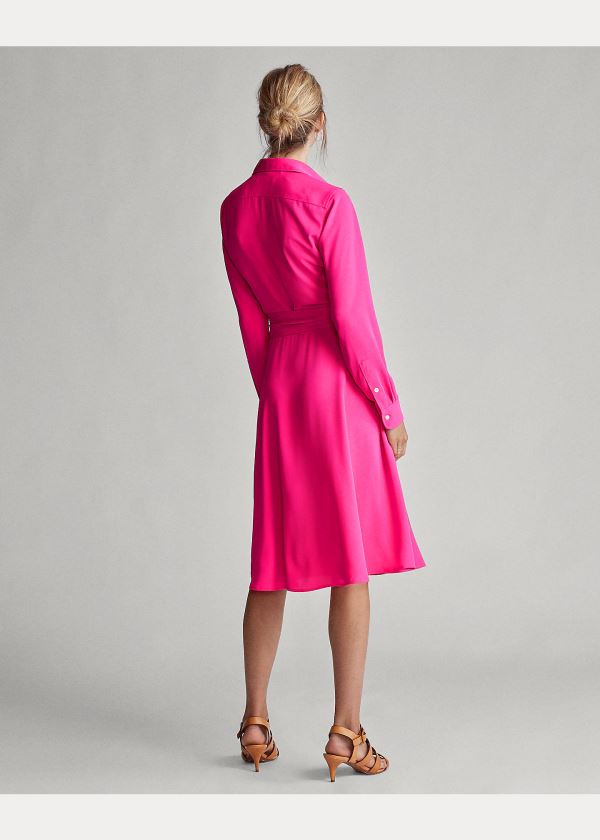 Ralph Lauren Buckled Shirtdress Růžové | wwVgXzQA