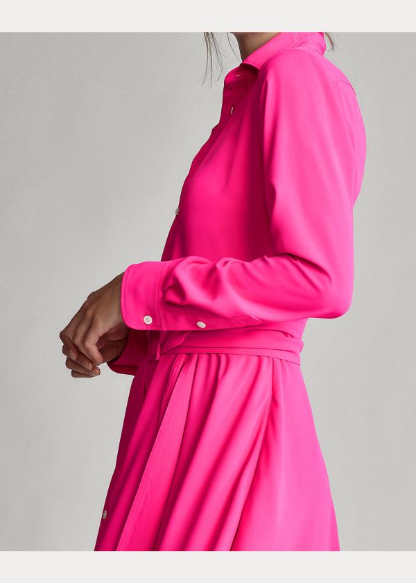 Ralph Lauren Buckled Shirtdress Růžové | wwVgXzQA