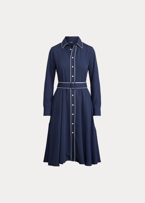 Ralph Lauren Buckled Shirtdress Tmavě Blankyt | obrtGqwo