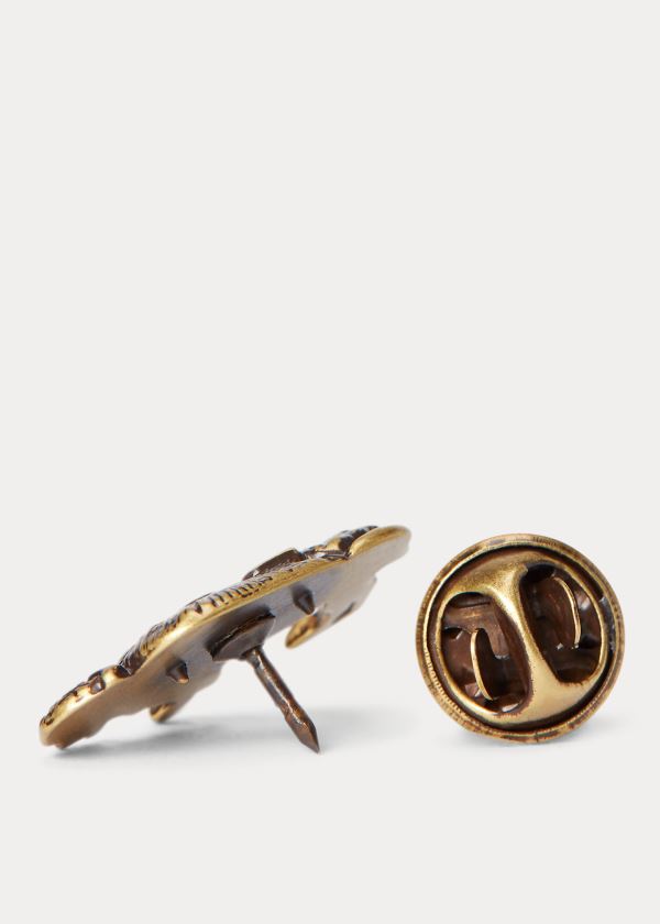 Ralph Lauren Buffalo Pin Zlaté | jOl7ZgIQ