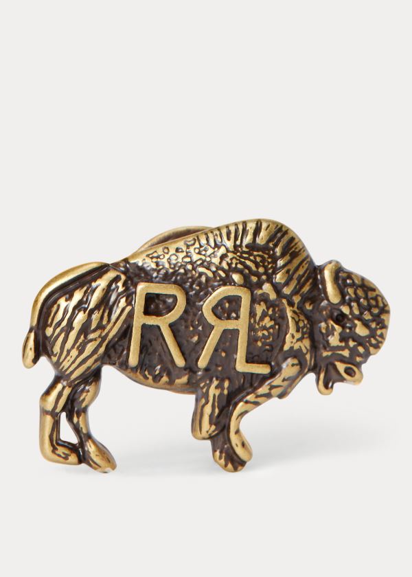 Ralph Lauren Buffalo Pin Zlaté | jOl7ZgIQ