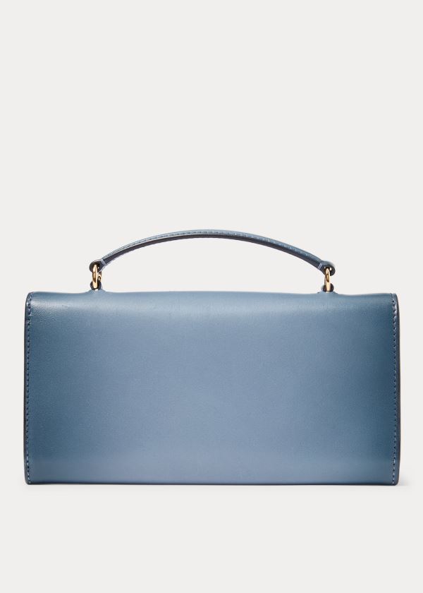 Ralph Lauren Burnished Hinge-Lock Wallet Blankyt | 2ZVAeiri