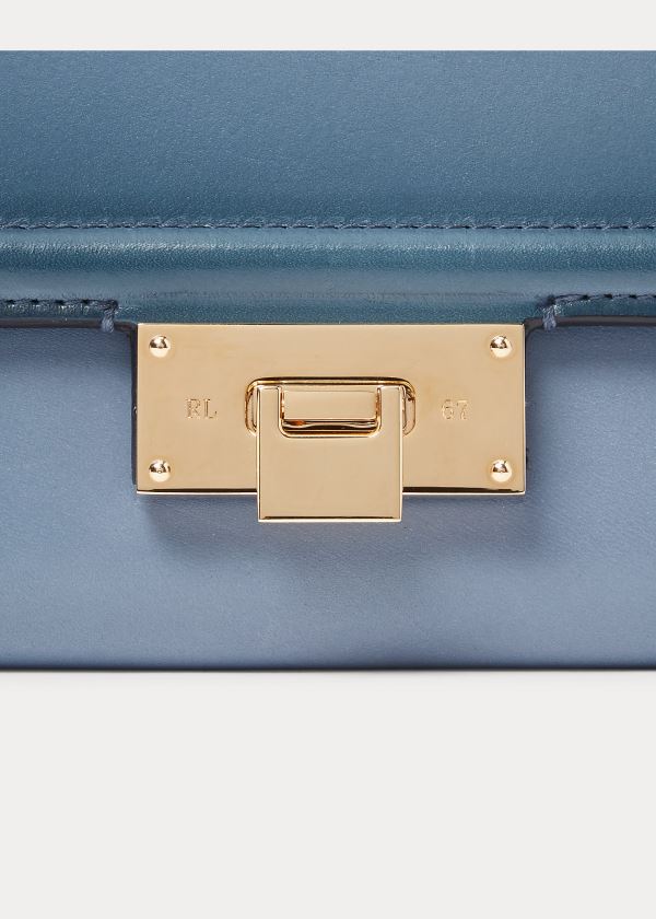 Ralph Lauren Burnished Hinge-Lock Wallet Blankyt | 2ZVAeiri