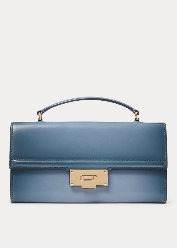 Ralph Lauren Burnished Hinge-Lock Wallet Blankyt | 2ZVAeiri