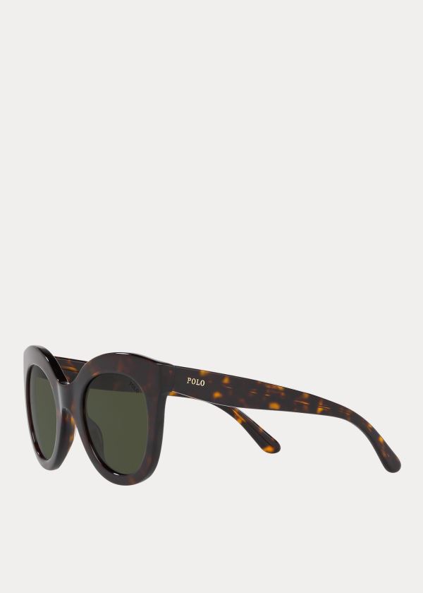 Ralph Lauren Butterfly Sunglasses Tmavě Zelene Leopard | tNZr3mpz