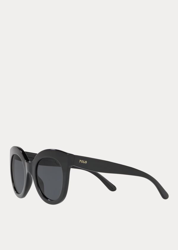 Ralph Lauren Butterfly Sunglasses Černé | N8UJIw43