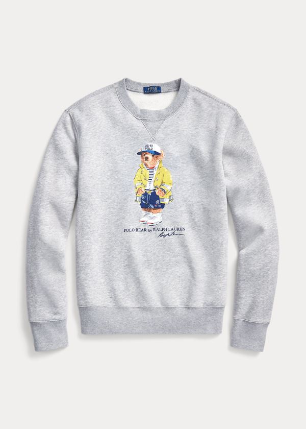 Ralph Lauren CP-93 Bear Fleece Sweatshirt Šedé | 6fEUICsU