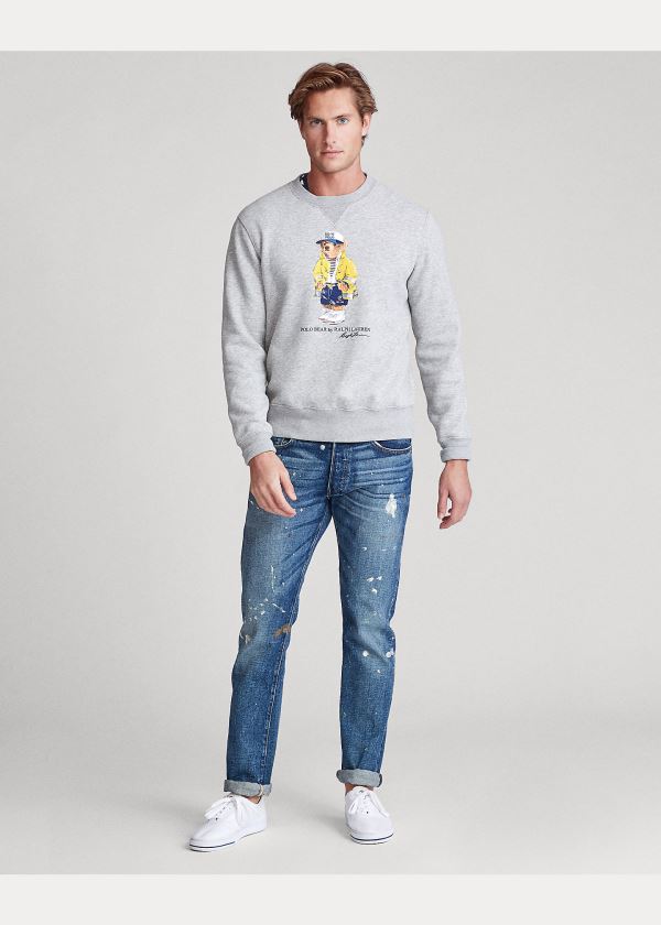 Ralph Lauren CP-93 Bear Fleece Sweatshirt Šedé | 6fEUICsU