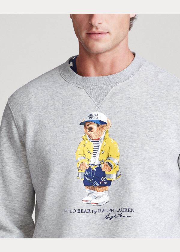Ralph Lauren CP-93 Bear Fleece Sweatshirt Šedé | 6fEUICsU