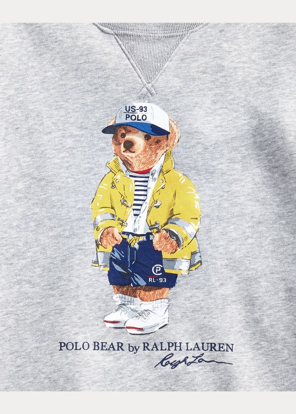 Ralph Lauren CP-93 Bear Fleece Sweatshirt Šedé | 6fEUICsU