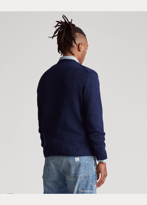 Ralph Lauren CP-93 Bear Svetrové Tmavě Blankyt | izmQxRri