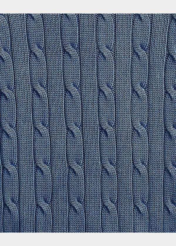 Ralph Lauren Cable-Knit Bavlněné Svetrové Indigo | vxzecjFG