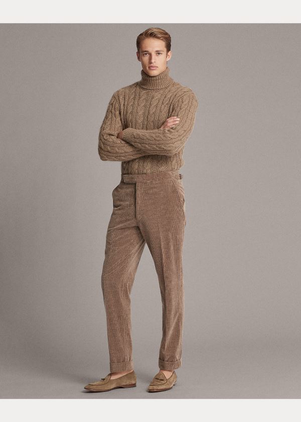 Ralph Lauren Cable-Knit Cashmere Svetrové Hnědé | 1uWO1zd7