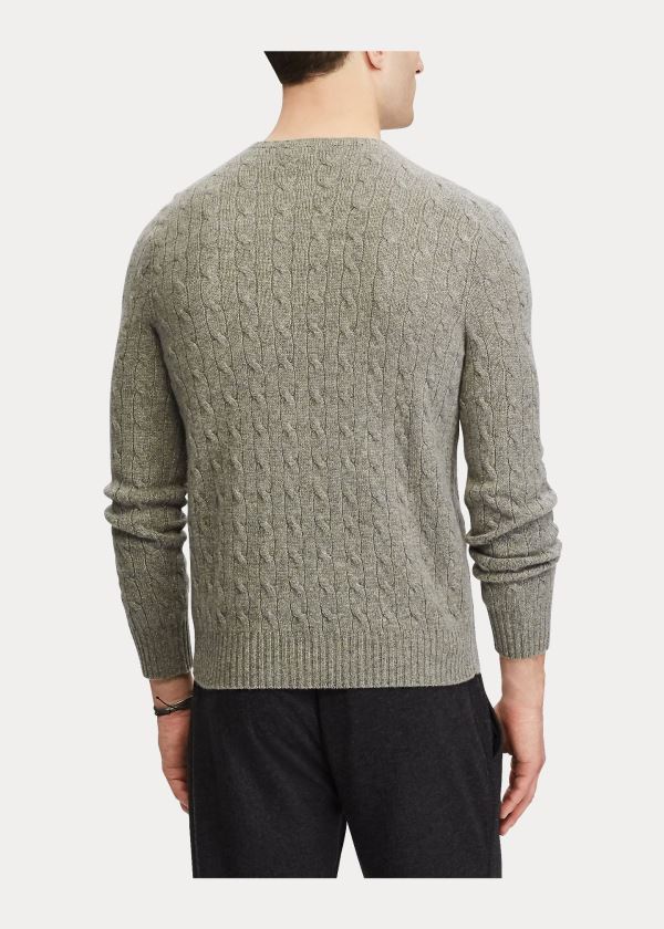 Ralph Lauren Cable-Knit Cashmere Svetrové Šedé | SxMyoT9M