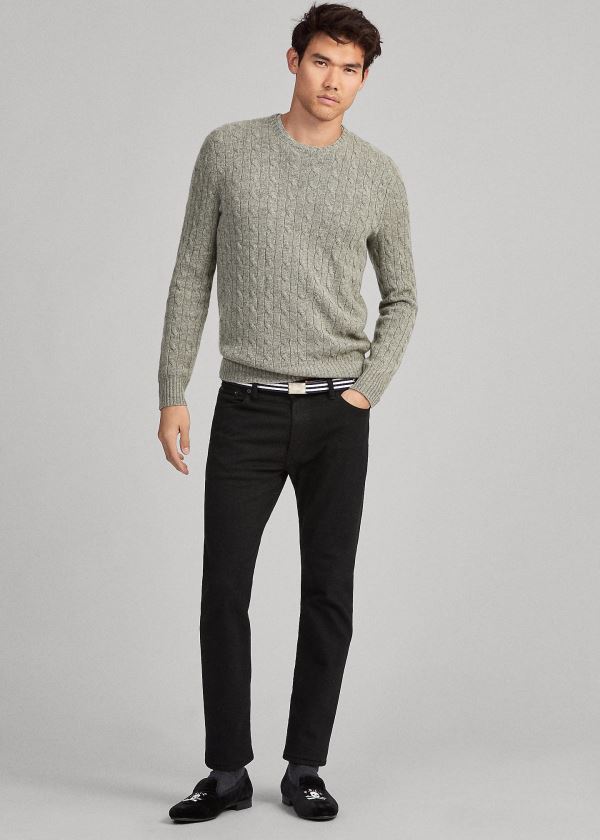 Ralph Lauren Cable-Knit Cashmere Svetrové Šedé | SxMyoT9M