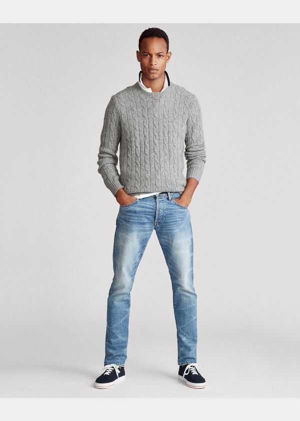 Ralph Lauren Cable-Knit Cashmere Svetrové Šedé | zRLJnOWn