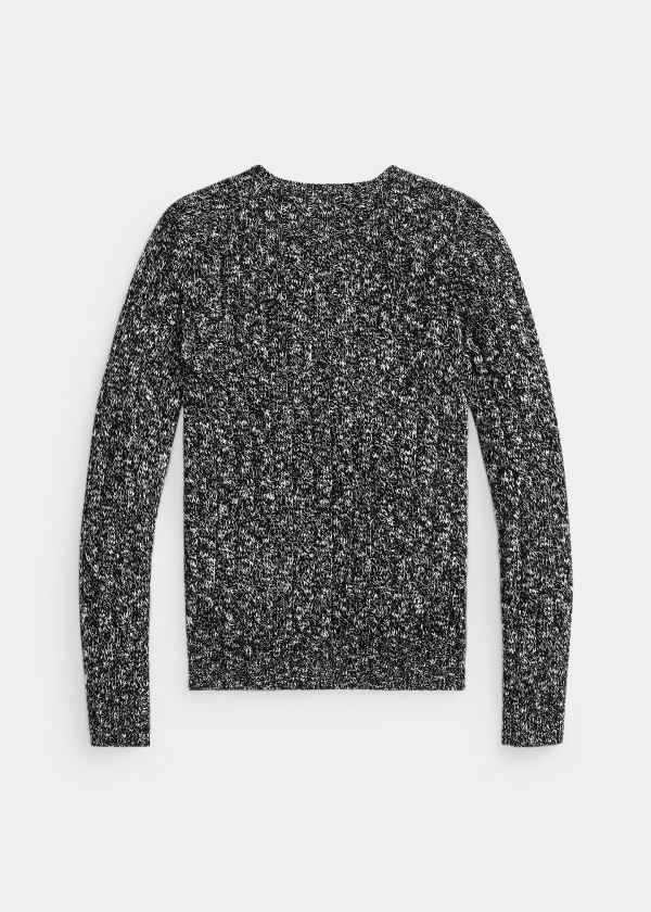 Ralph Lauren Cable-Knit Wool-Blend Svetrové Černé Krém | 9nrNn51z
