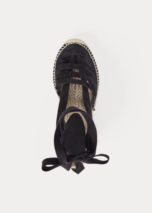 Ralph Lauren Cady Espadrilky Černé | 6zbIXFV2