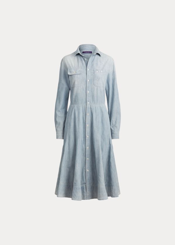 Ralph Lauren Cailyn Chambray Shirtdress Indigo | BziGEKNg
