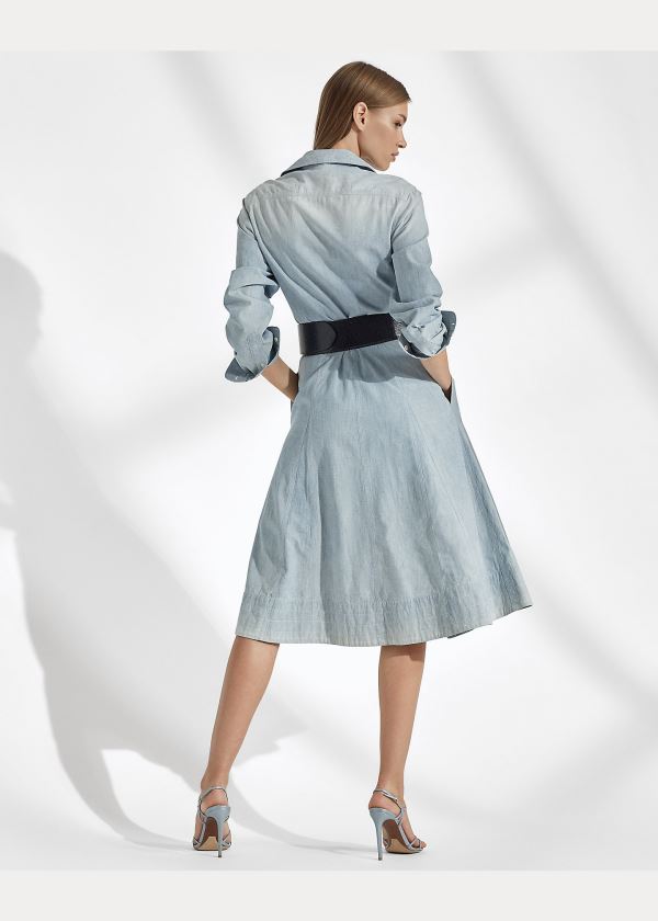 Ralph Lauren Cailyn Chambray Shirtdress Indigo | BziGEKNg