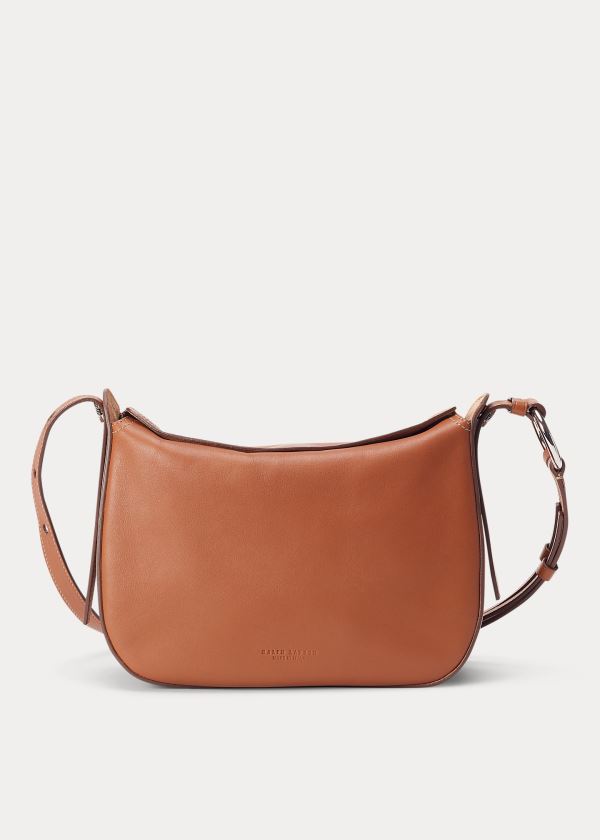 Ralph Lauren Calfskin Crossbody Bag Zlaté | pRn1yhw3