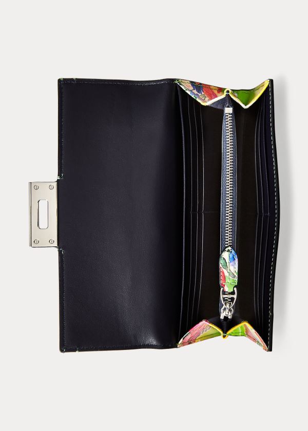 Ralph Lauren Calfskin Hinge-Lock Wallet Viacfarebný | Mc9MzhGc