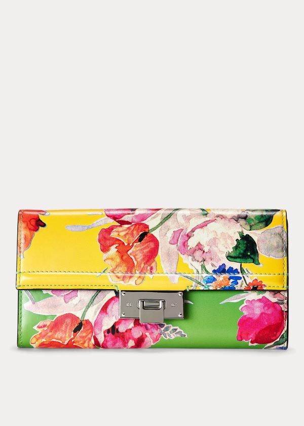 Ralph Lauren Calfskin Hinge-Lock Wallet Viacfarebný | Mc9MzhGc