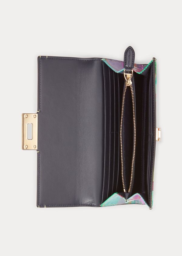 Ralph Lauren Calfskin Hinge-Lock Wallet Viacfarebný | NbLBsrHO