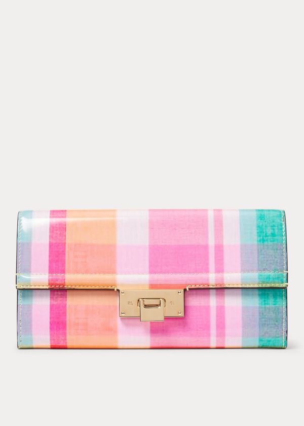 Ralph Lauren Calfskin Hinge-Lock Wallet Viacfarebný | NbLBsrHO
