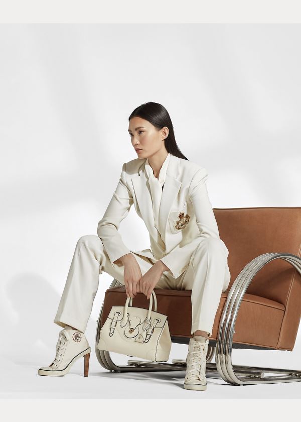 Ralph Lauren Calfskin Light Ricky 27 Krém | WpM4fMQ1