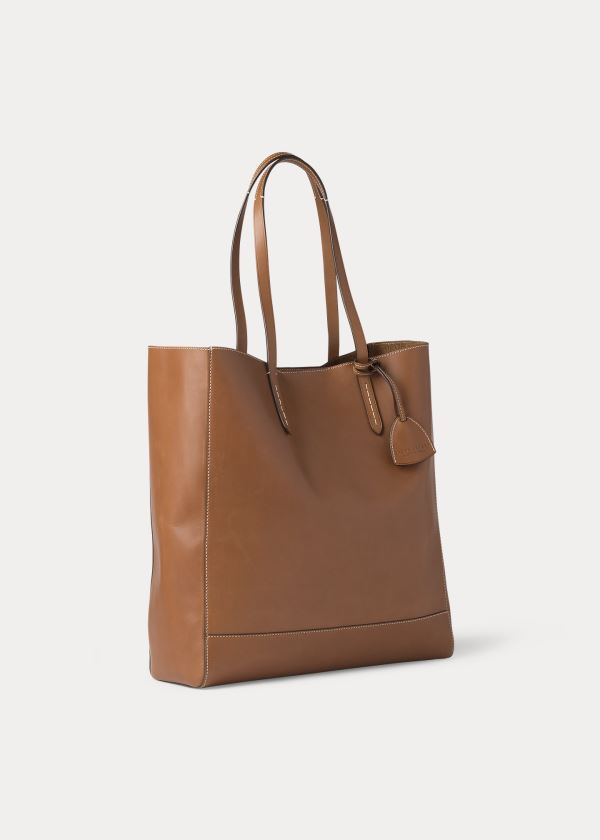 Ralph Lauren Calfskin Modern Tote Zlaté | VdtOm1Ek