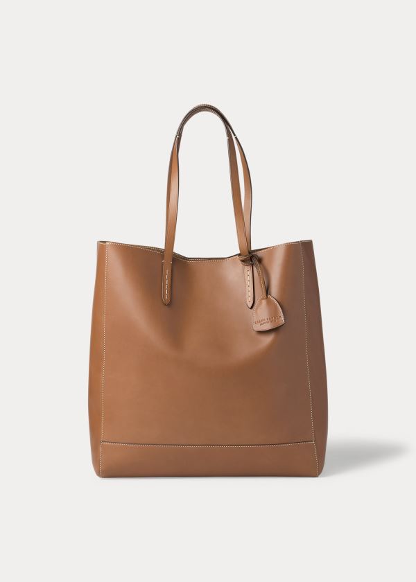 Ralph Lauren Calfskin Modern Tote Zlaté | VdtOm1Ek