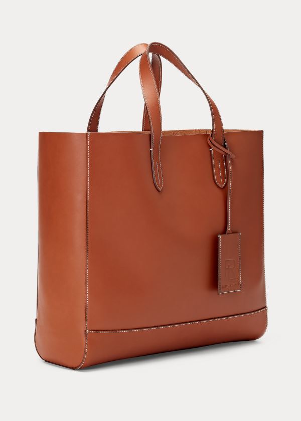 Ralph Lauren Calfskin Tote Bag Zlaté | 1gN6fpyL