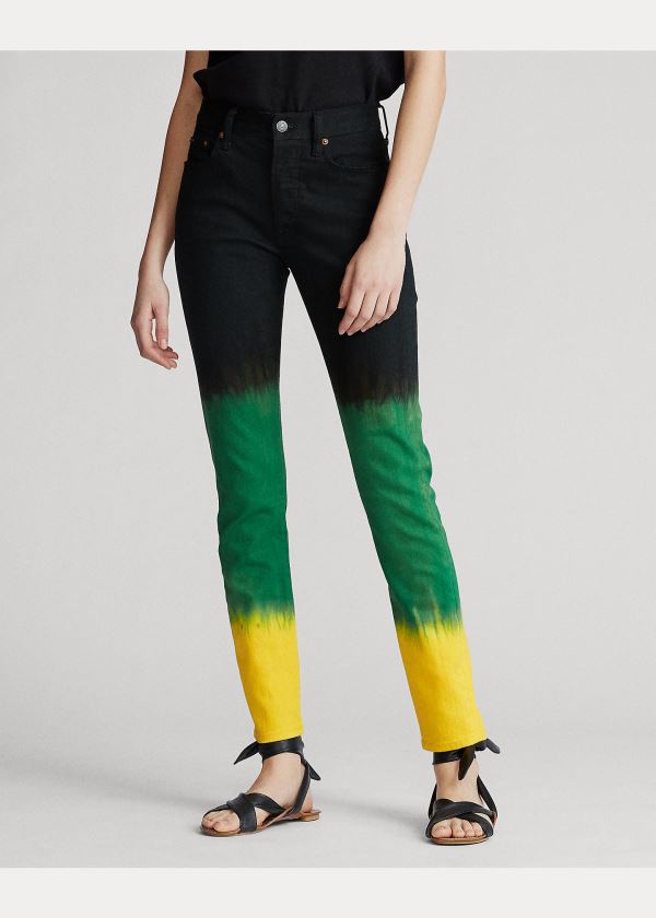 Ralph Lauren Callen High-Rise Slim Jean Oranžové Blankyt Viacfarebný | 7ZnukhtK