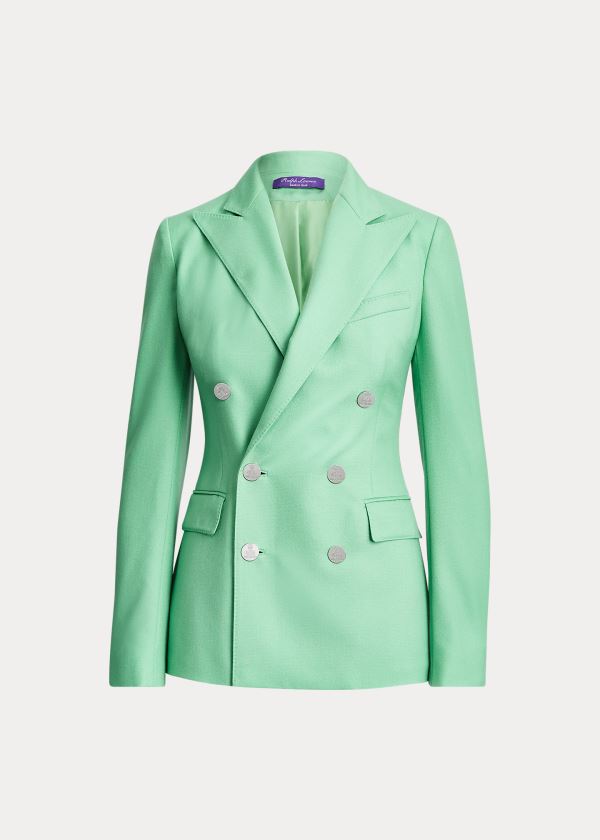 Ralph Lauren Camden Cashmere Jacket Zelene | 4YRFOJT3