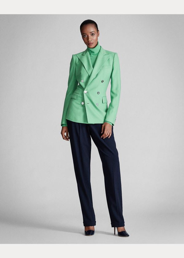 Ralph Lauren Camden Cashmere Jacket Zelene | 4YRFOJT3
