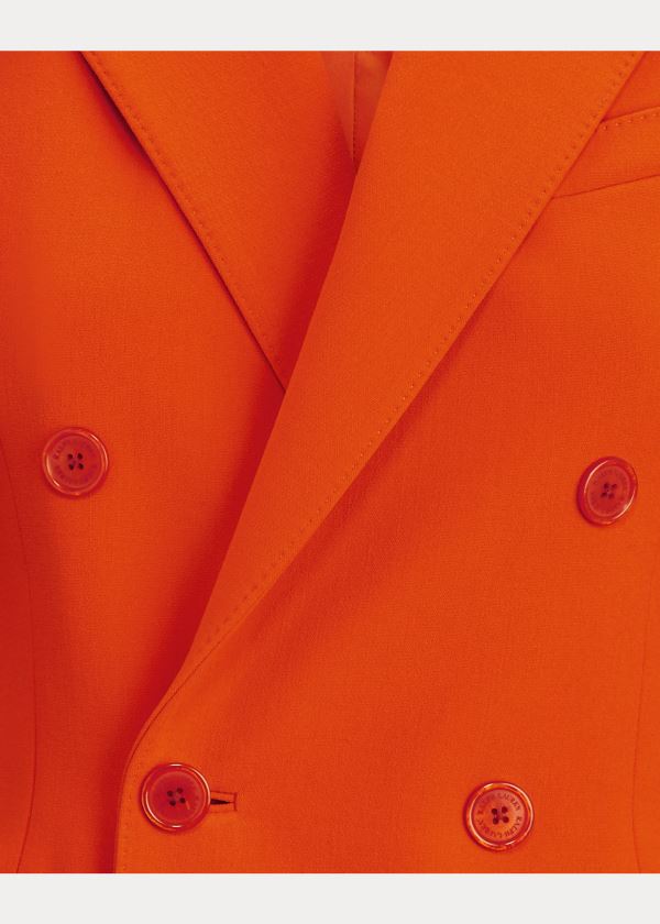 Ralph Lauren Camden Wool Crepe Jacket Oranžové | jKeAHAXg
