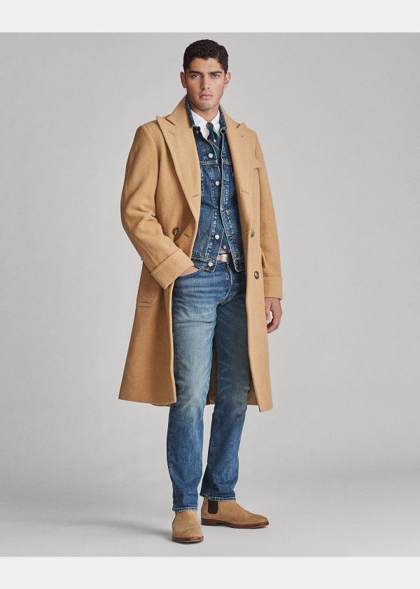 Ralph Lauren Camel Hair Polo Coat Hnědé | 4RrmHth5