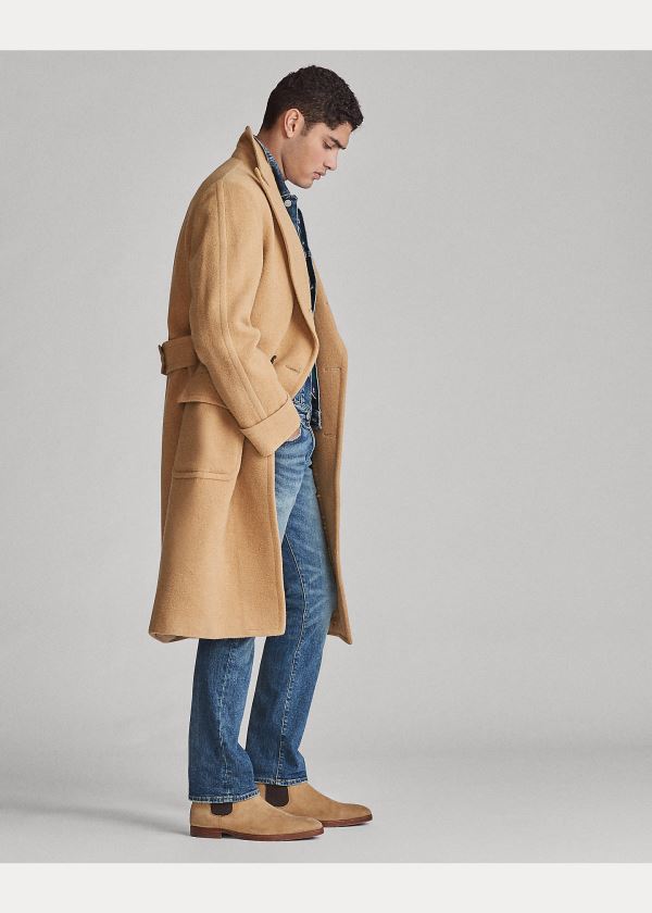 Ralph Lauren Camel Hair Polo Coat Hnědé | 4RrmHth5
