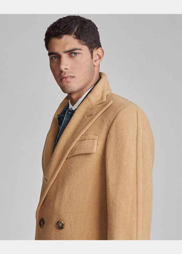 Ralph Lauren Camel Hair Polo Coat Hnědé | 4RrmHth5