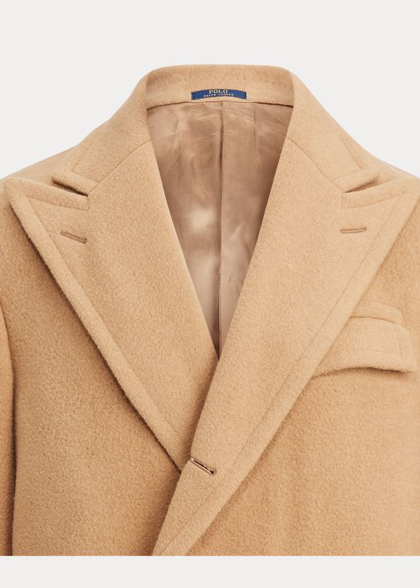 Ralph Lauren Camel Hair Polo Coat Hnědé | 4RrmHth5