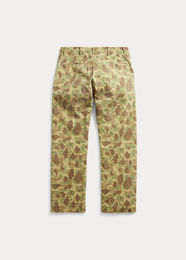Ralph Lauren Camo Bavlněné Chino Pant Olivy Zelené Maskáčové | Ua7Mkeo4