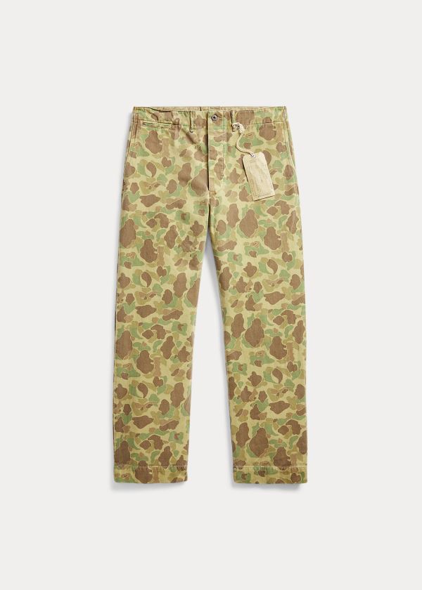 Ralph Lauren Camo Bavlněné Chino Pant Olivy Zelené Maskáčové | Ua7Mkeo4