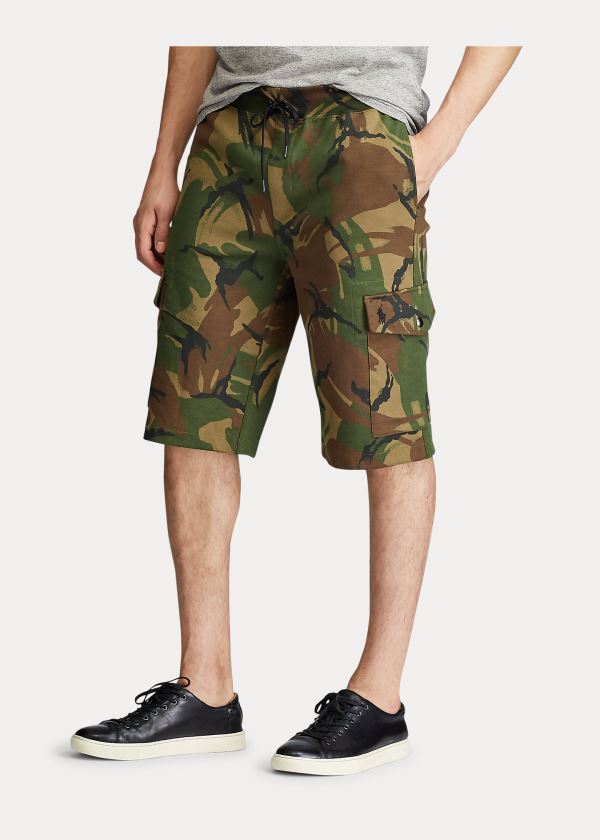 Ralph Lauren Camo Double-Knit Cargo Krátké Maskáčové | 0H0MAoiZ